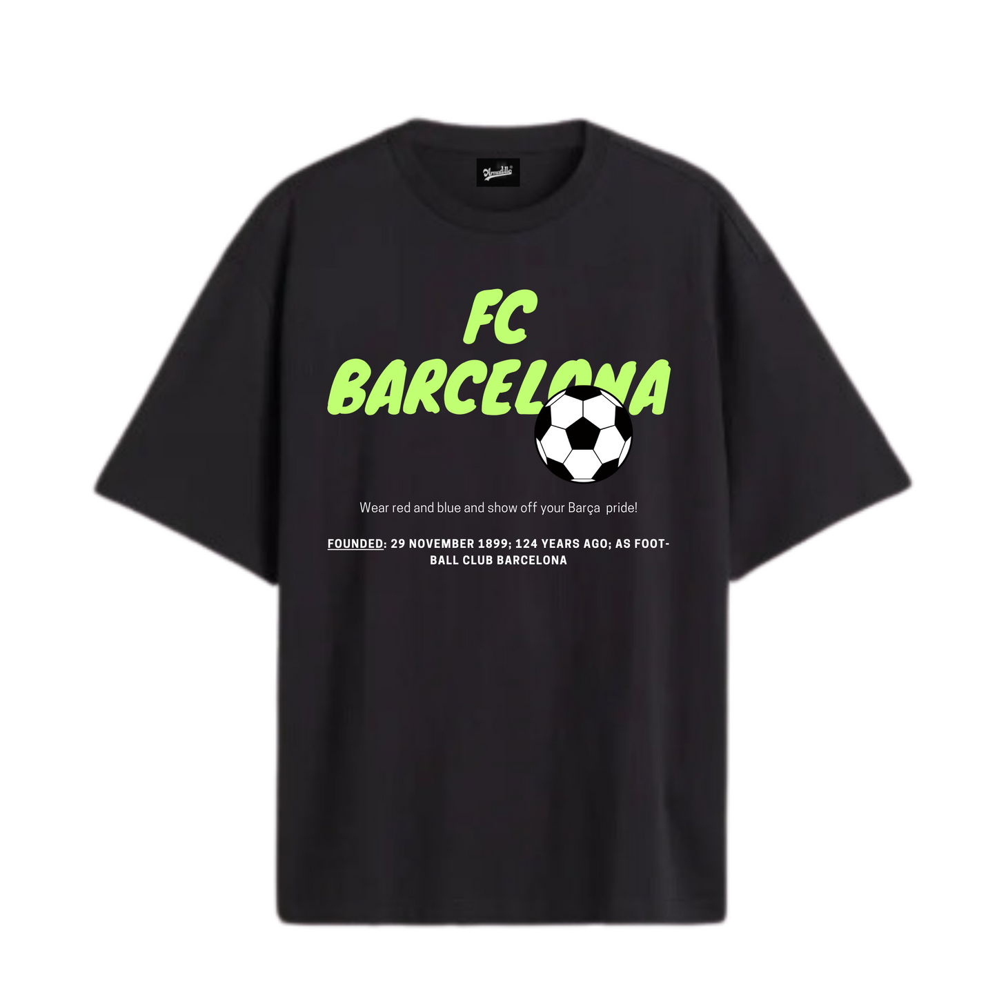 Barcelona Football Oversized Tshirt