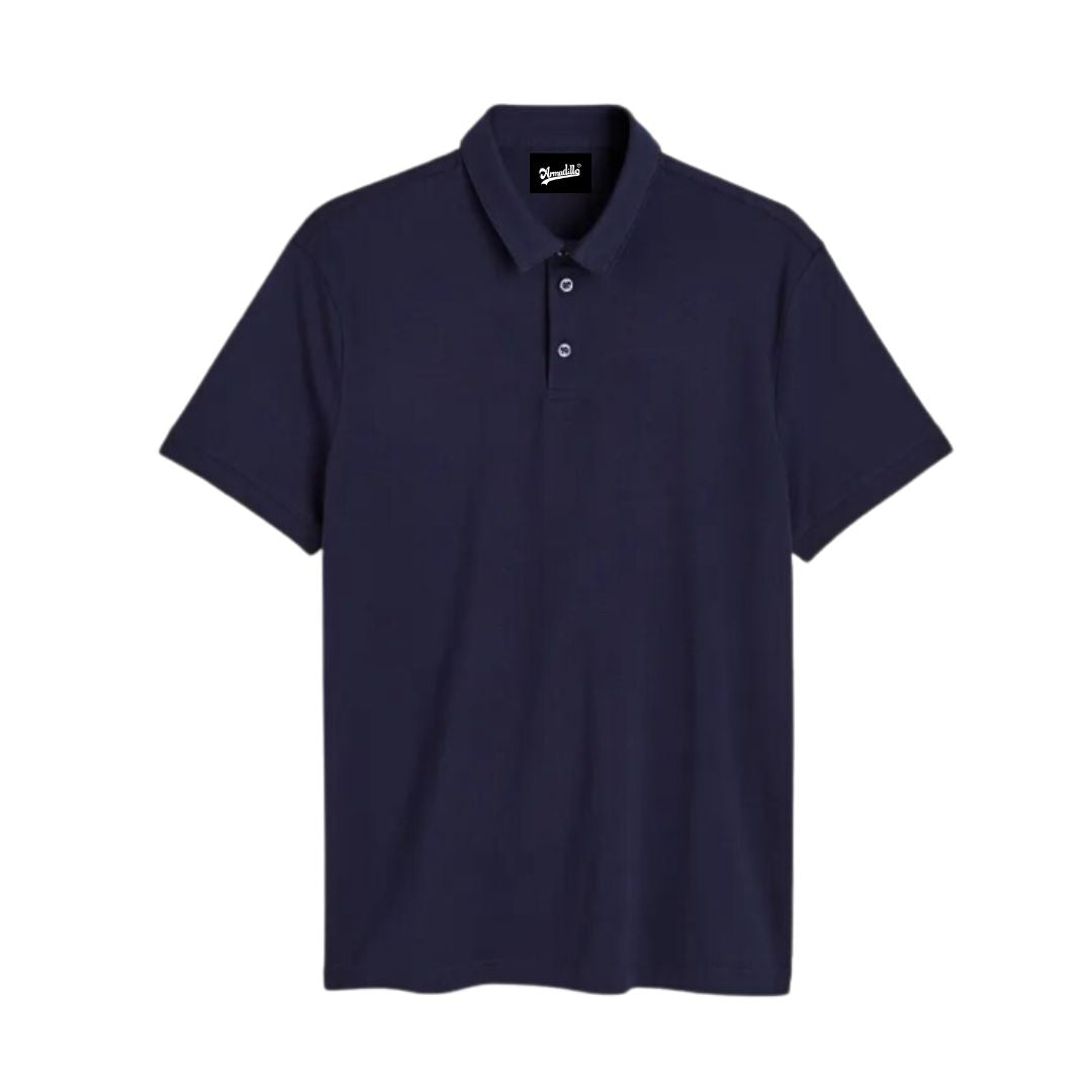 Solid Navy Blue Polo Tshirt