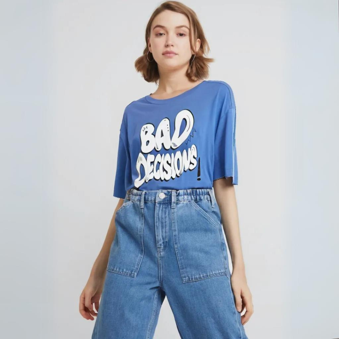 Bad Decisions Oversized Tshirt