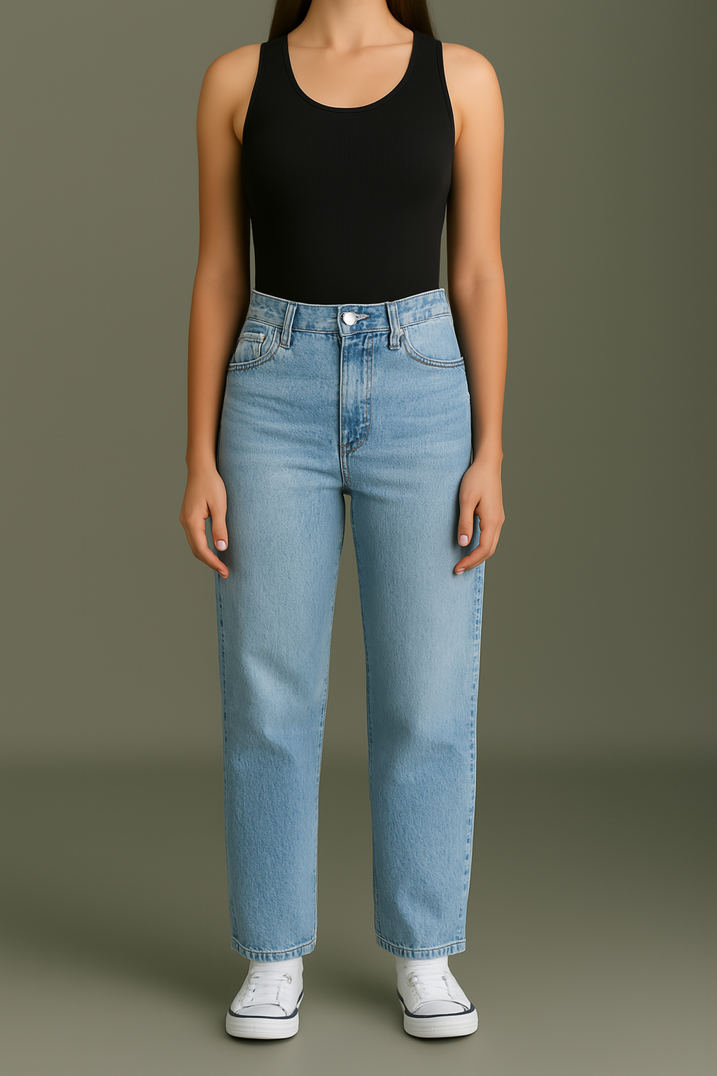 Light Blue Loose Fit Jeans