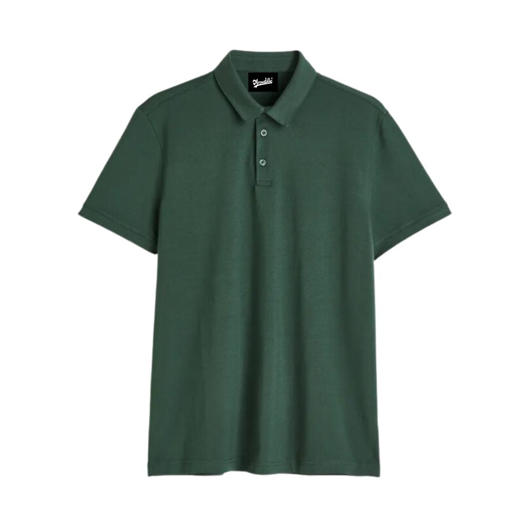 Solid Green Polo Tshirt