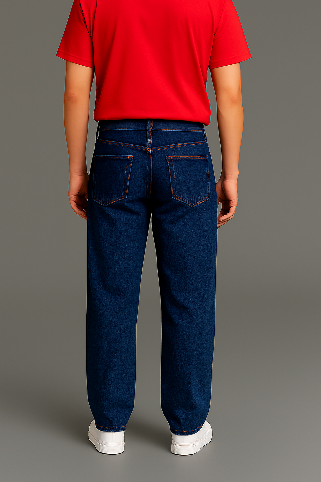 Dark Blue Baggy Fit Jeans