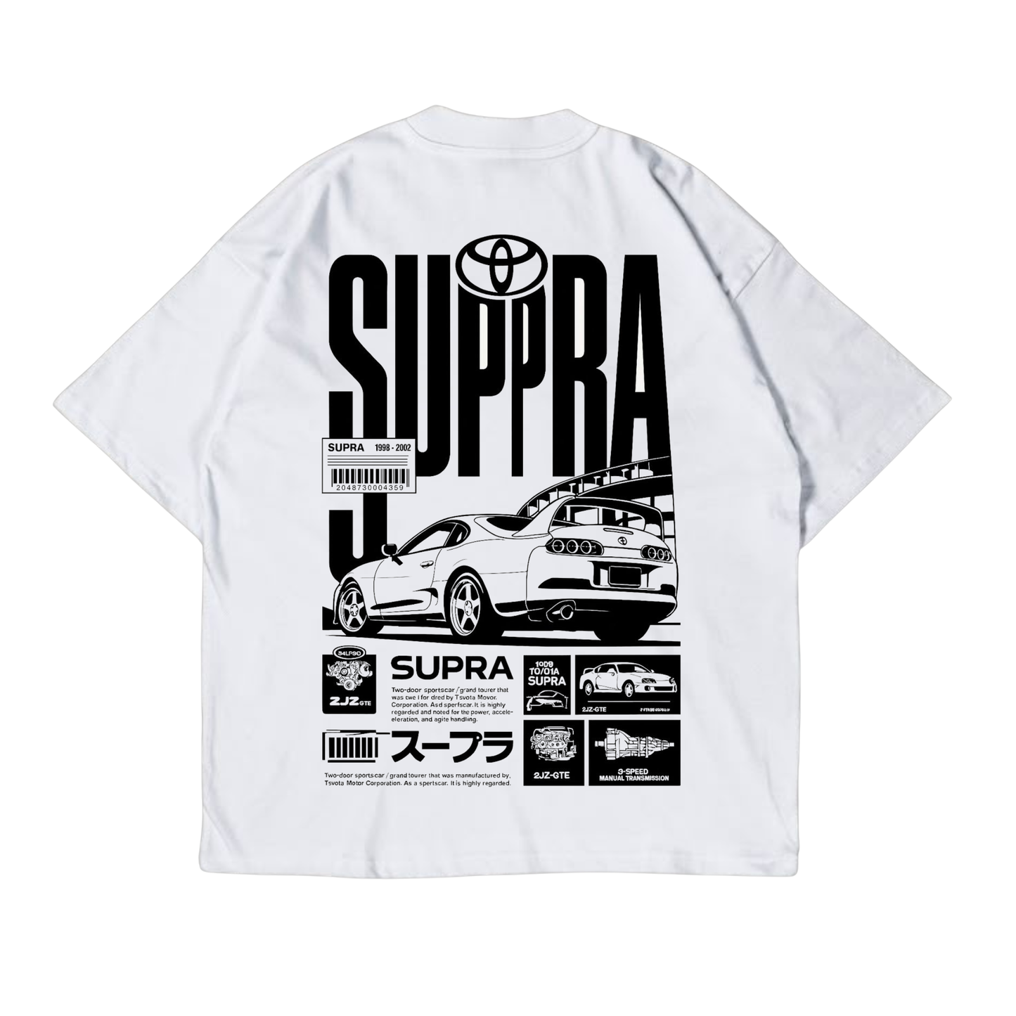 Supra street wear Oversized Tshirt