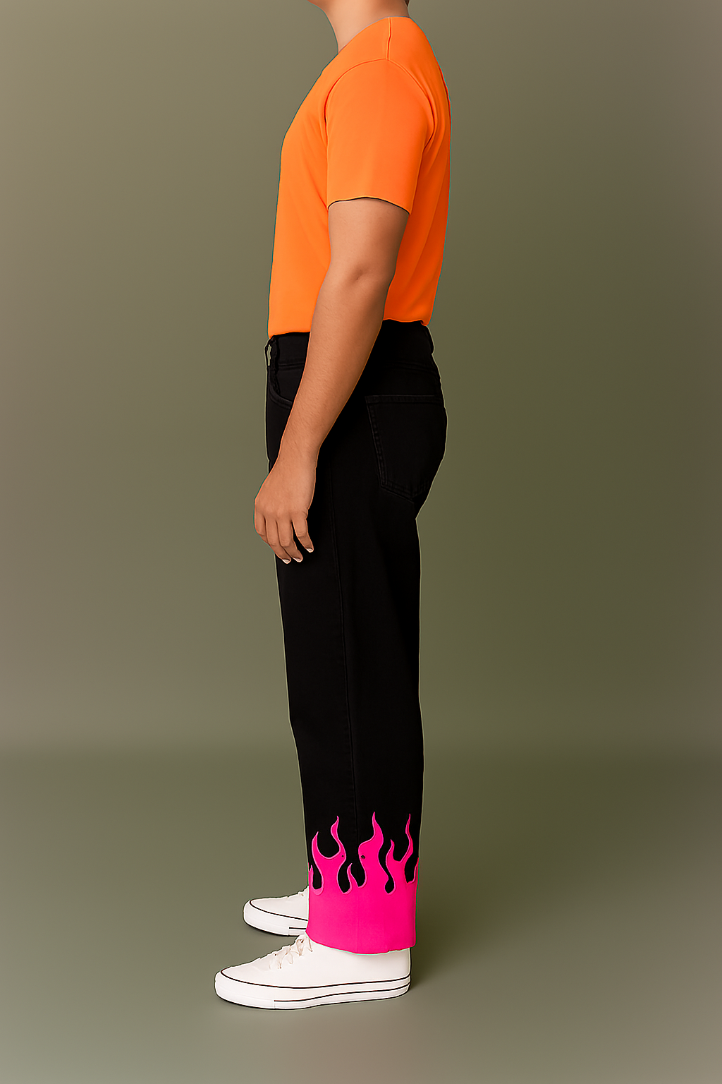 Black Baggy Fit Streetwear Jeans