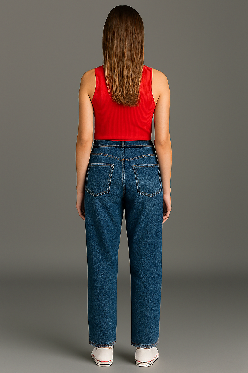 Dark Blue Loose Fit Jeans