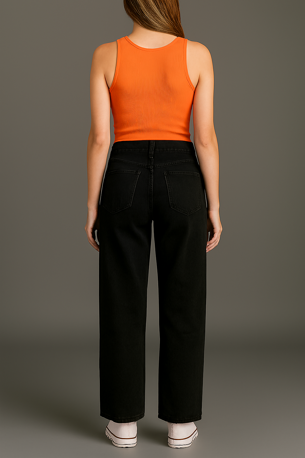 Black Ankle Fit Jeans