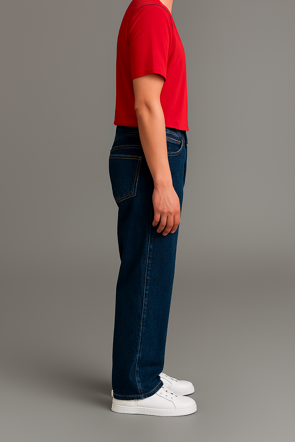 Dark Blue Baggy Fit Jeans