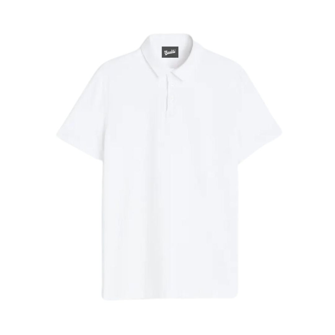 Solid White Polo Tshirt