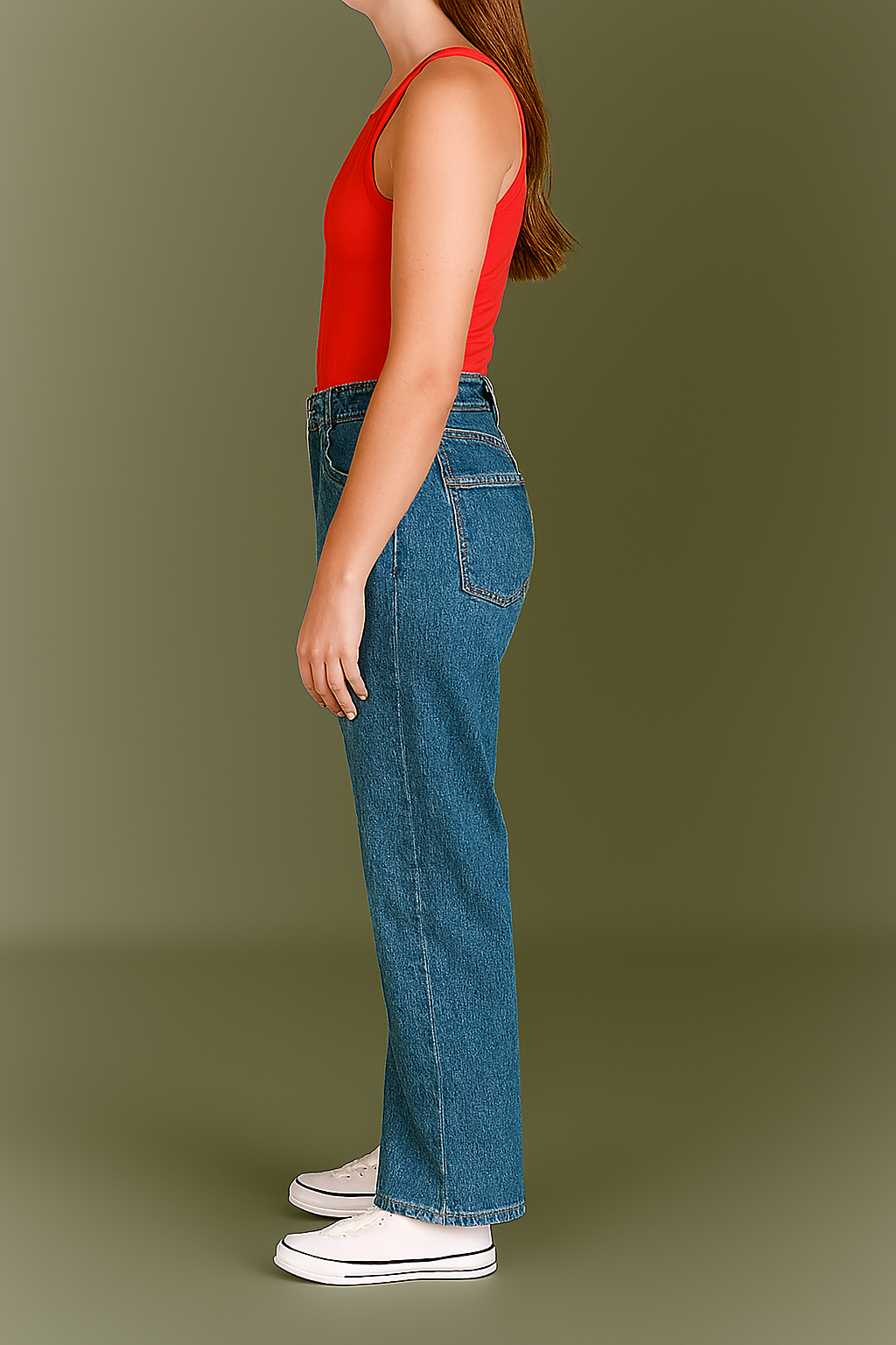 Dark Blue Loose Fit Jeans
