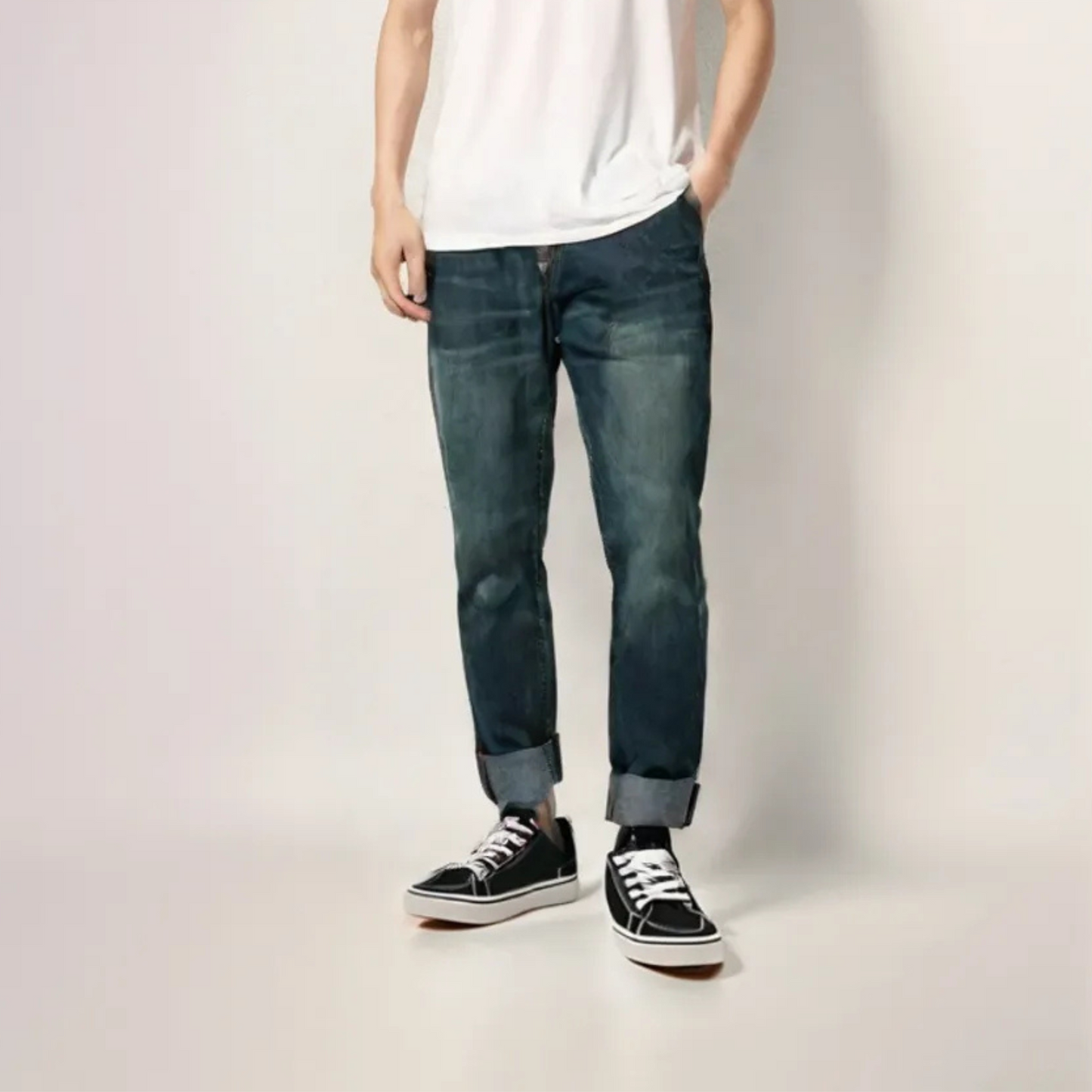 Dark Blue Regular Fit Jeans
