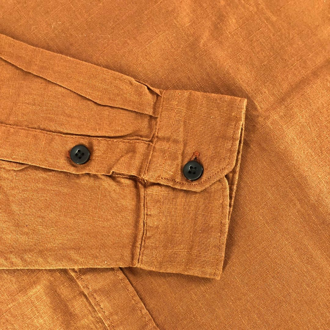 Rust Regular Fit Solid Shirt