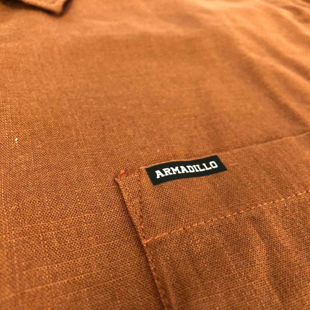 Rust Regular Fit Solid Shirt