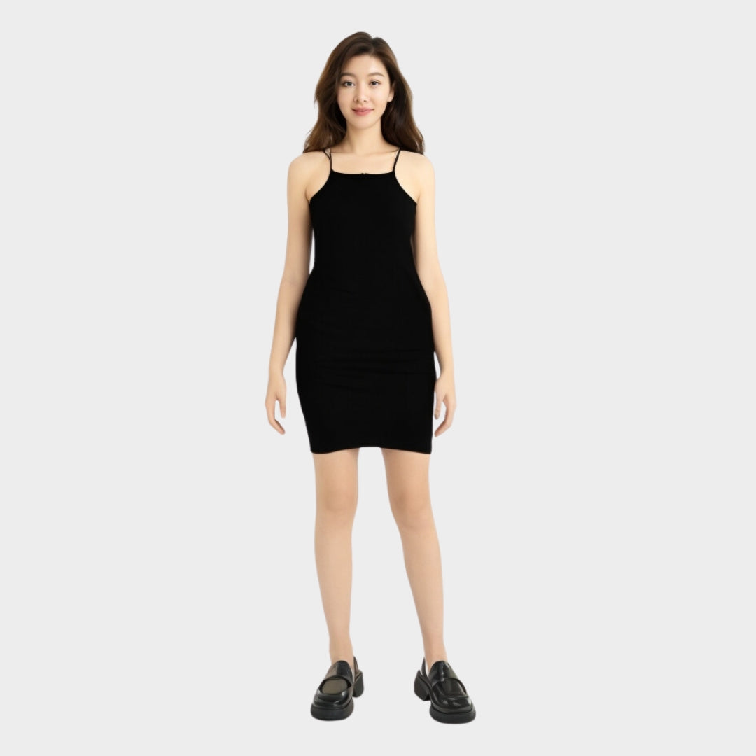 Black Sleeveless Bodyfit Dress
