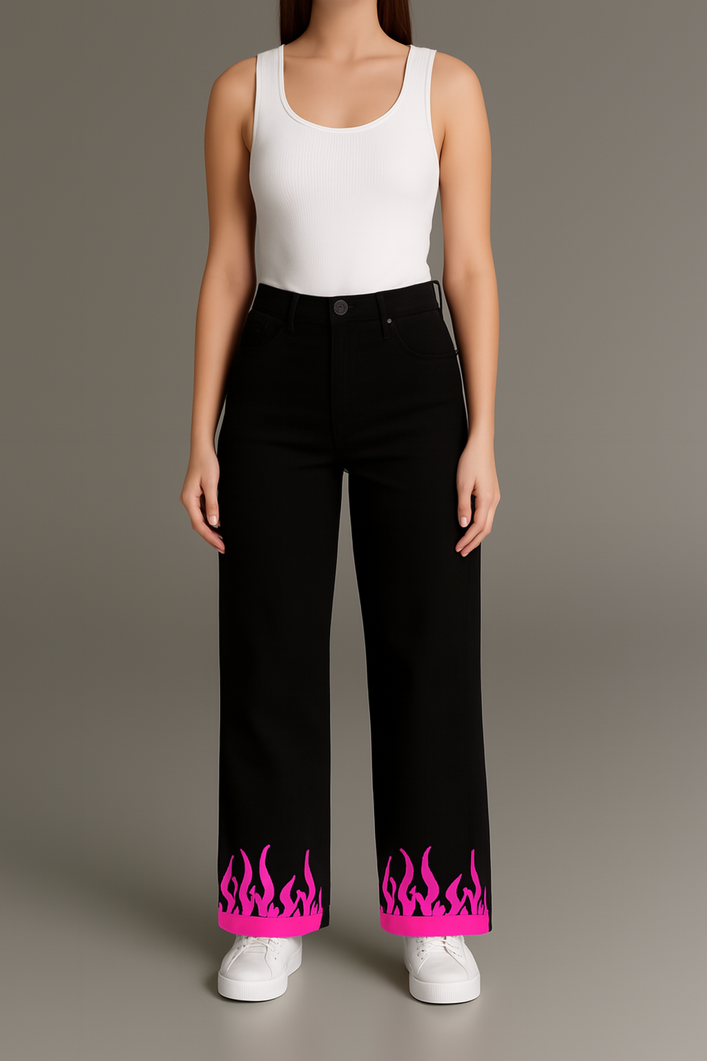 Black Baggy Fit Streetwear Jeans
