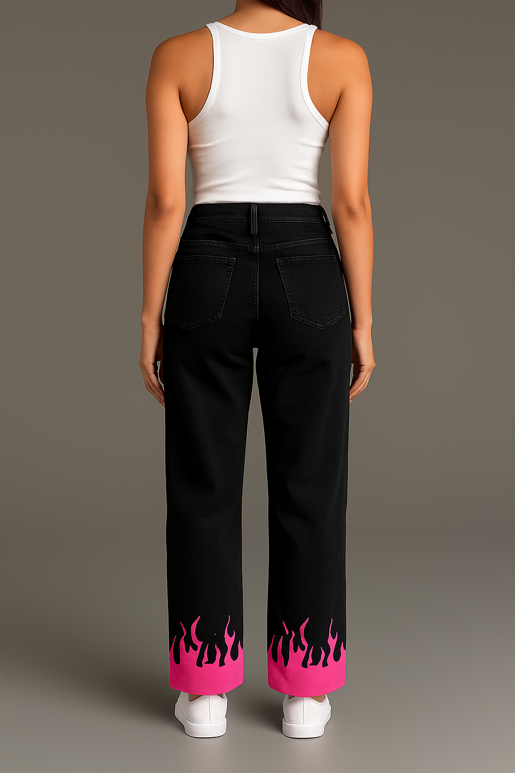 Black Baggy Fit Streetwear Jeans