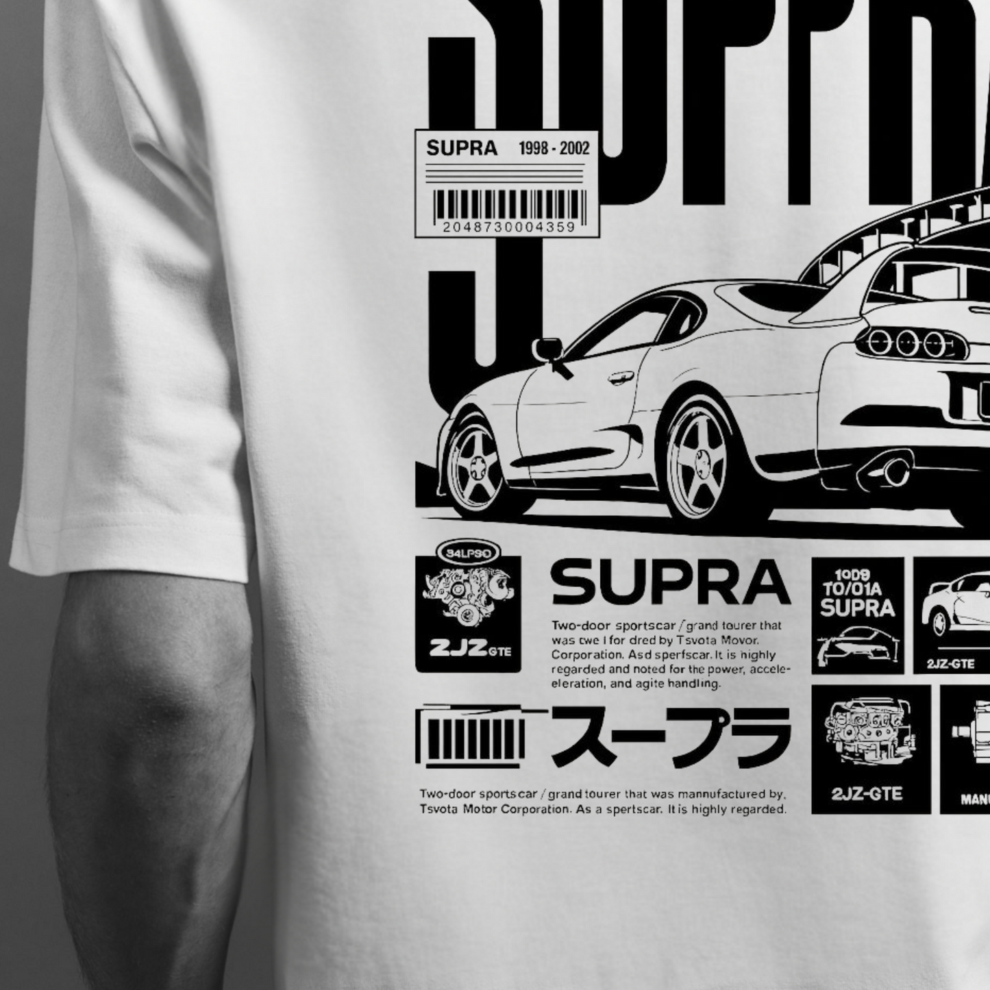 Supra street wear Oversized Tshirt