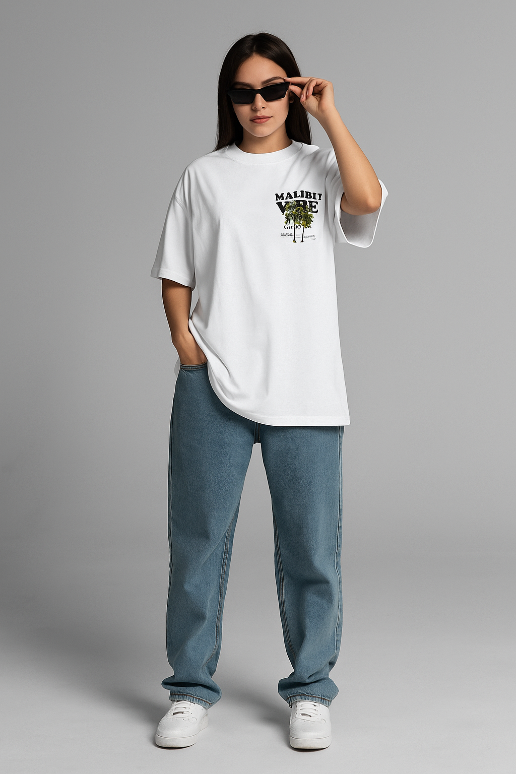 Malibu Ghaphic Oversized Tshirt