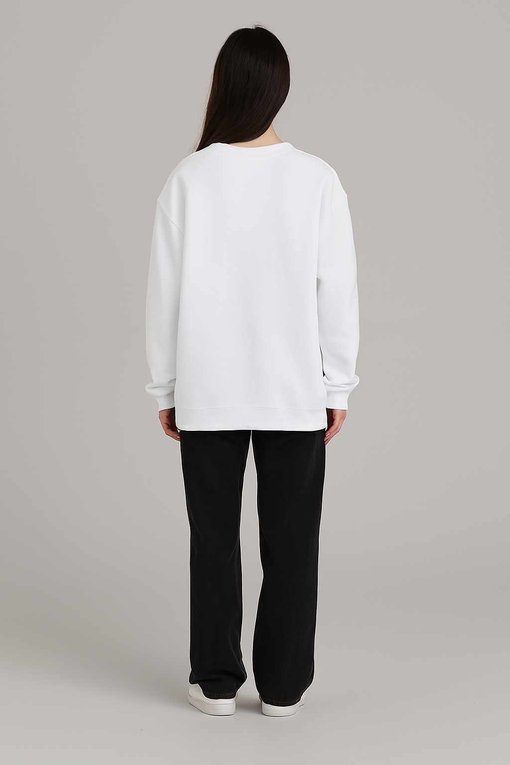 Floral Printed Oversized Sweatshirt