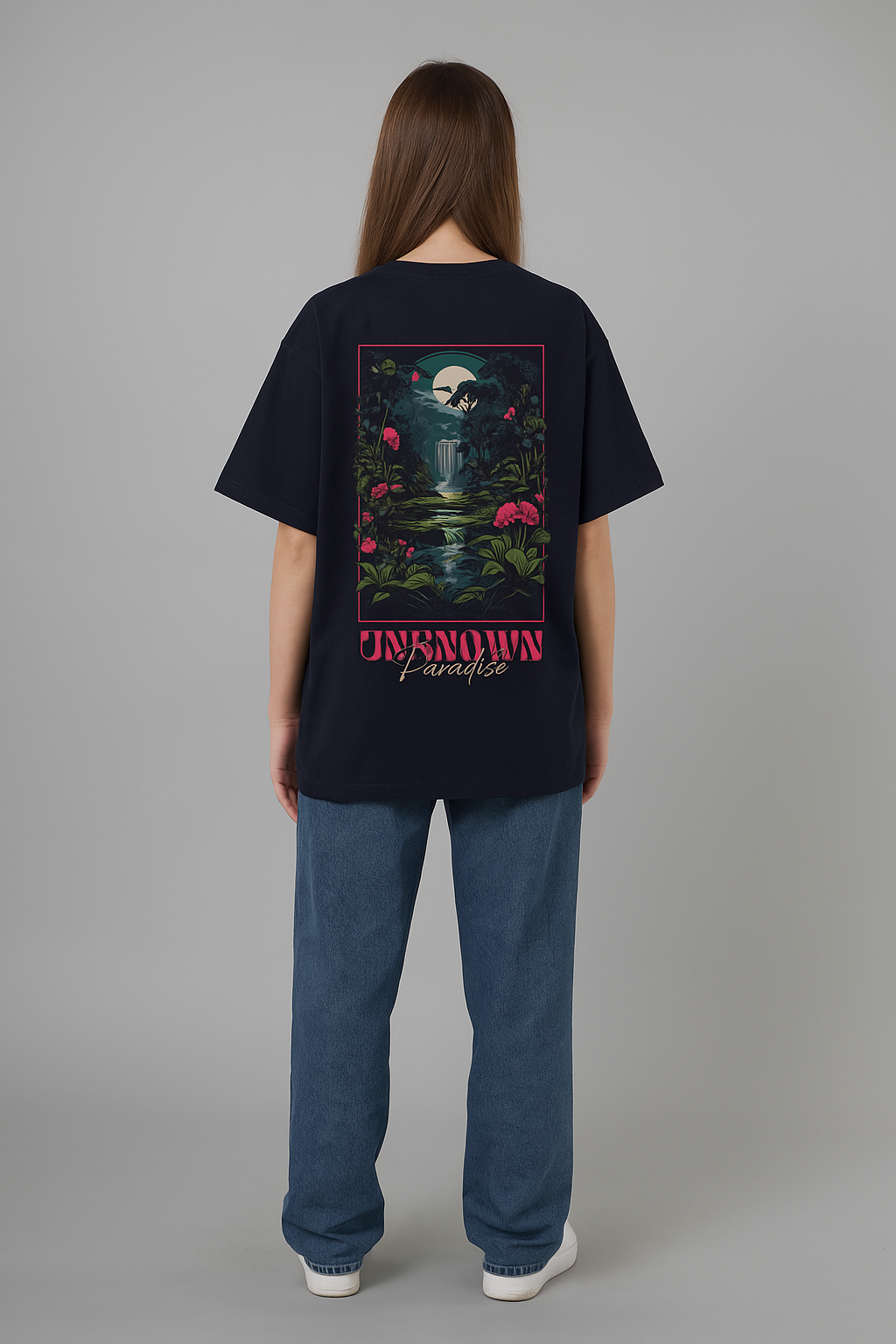 Unknown Paradise Ghaphic Oversized Tshirt