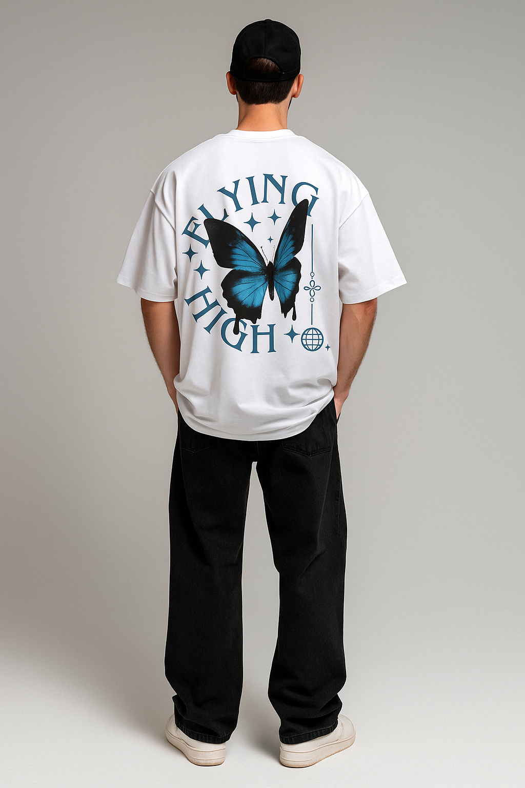 Flying High Ghaphic Oversized Tshirt