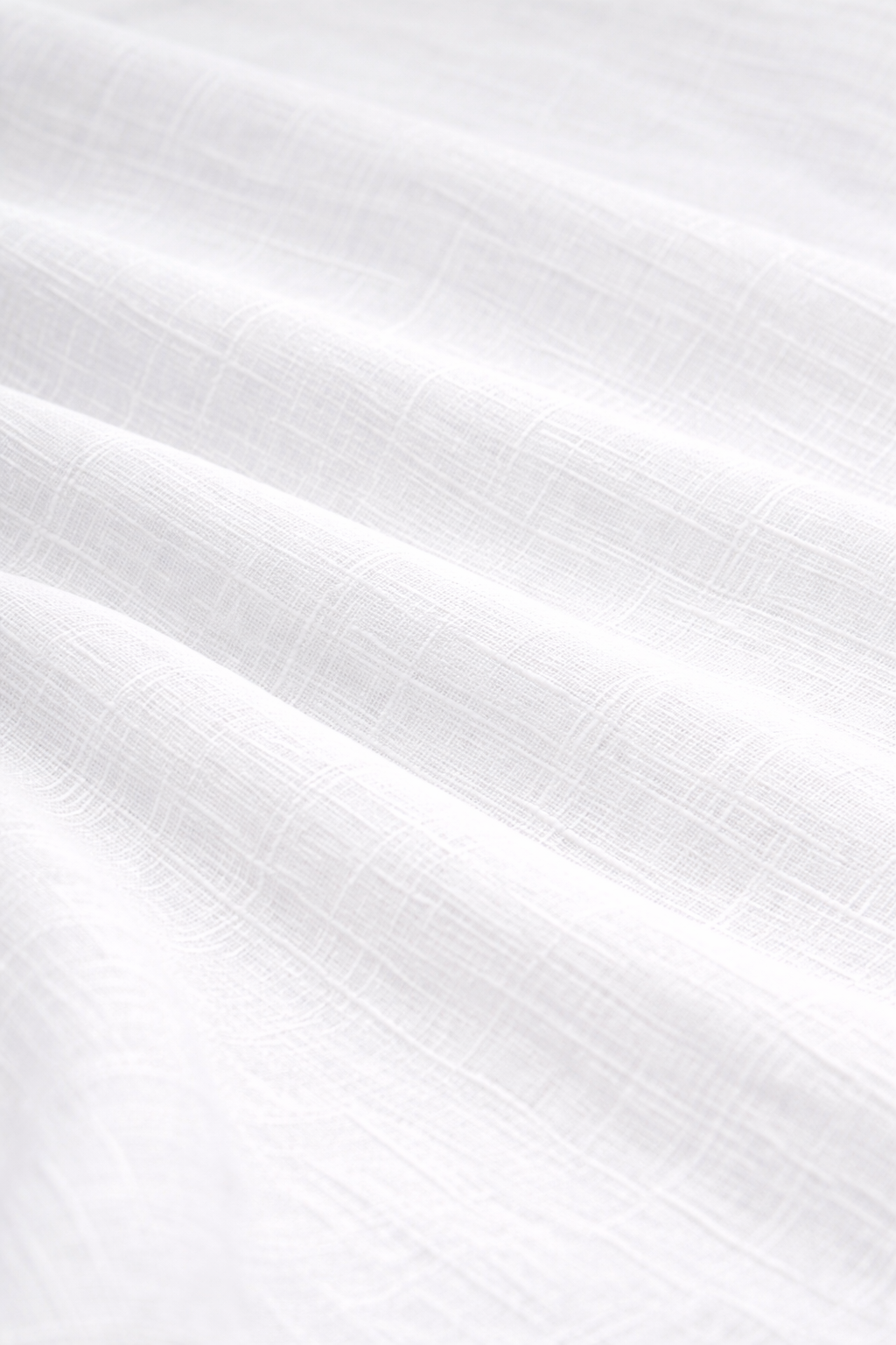Solid White Cotton Kurta