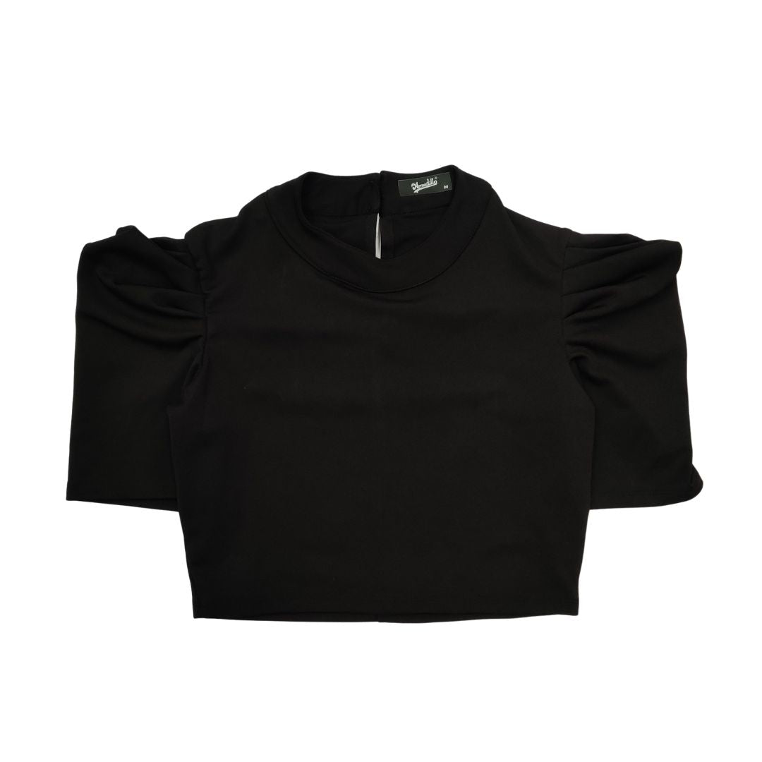 Black Power Shoulder Top