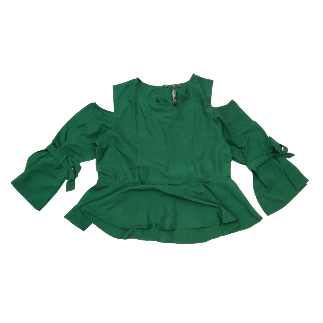 Green Regular Crop Top