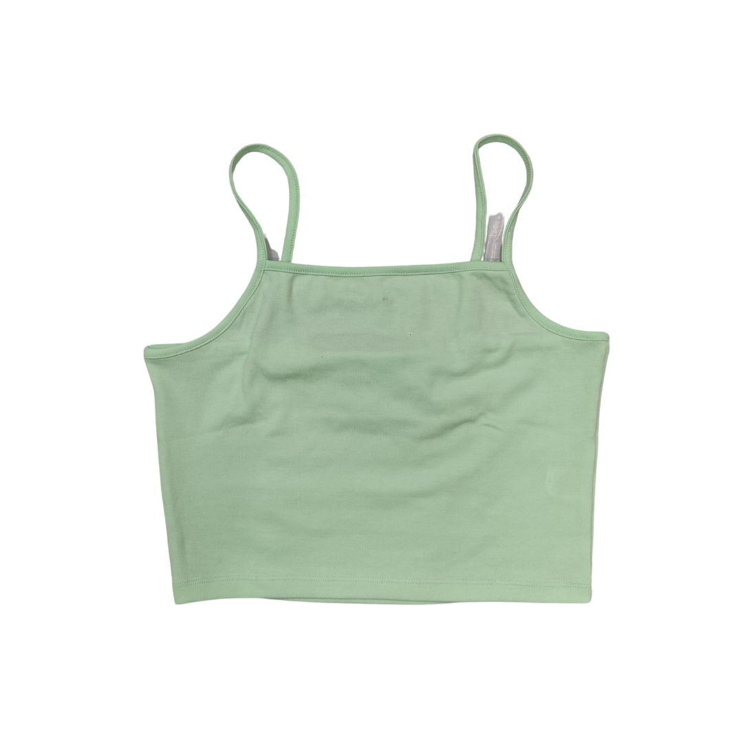 Light Green Fitted Crop Top