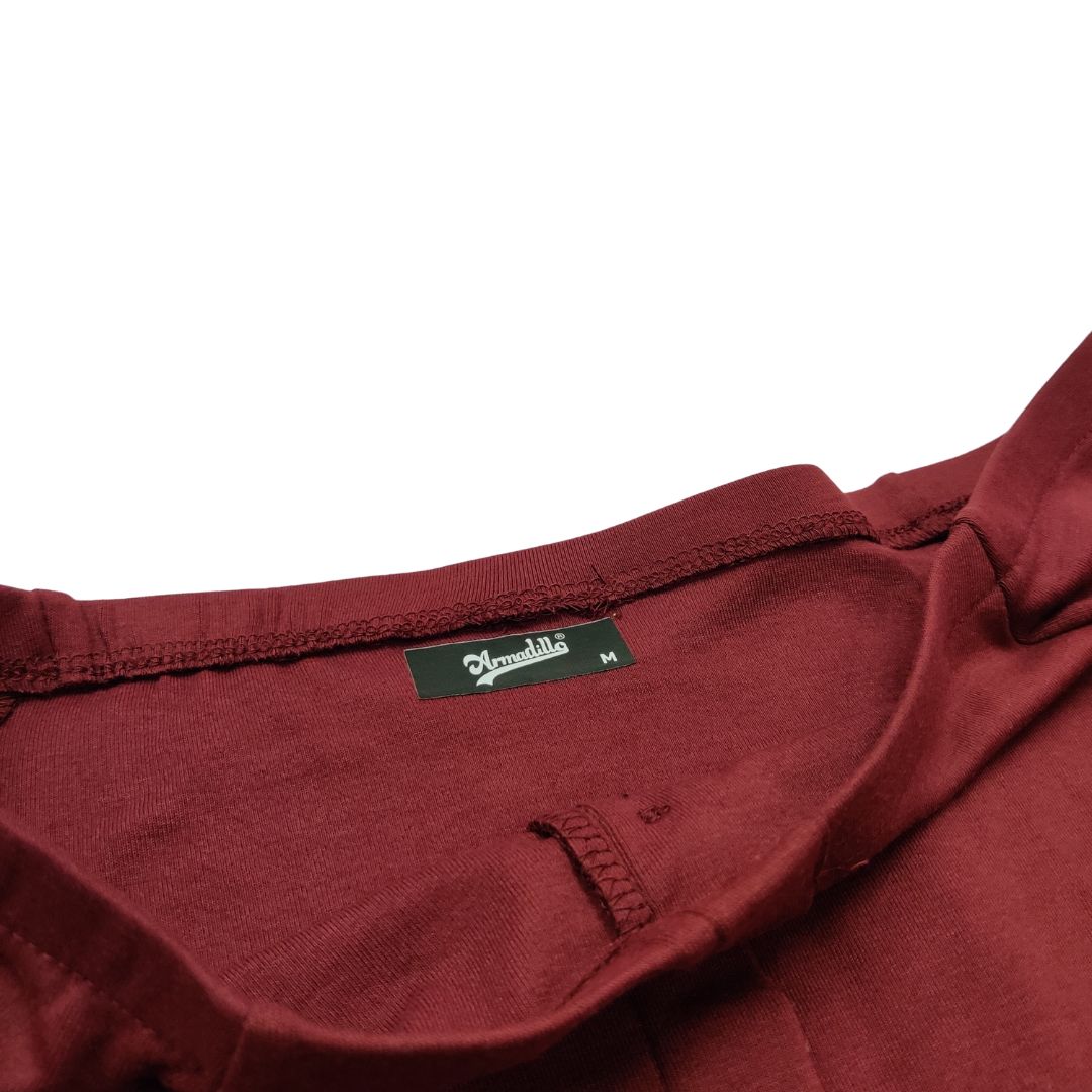 Maroon Offshoulder Crop Top