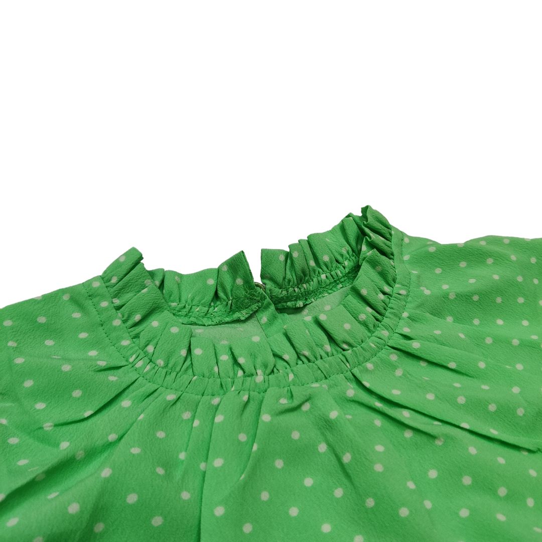 Green Regular Printed Top
