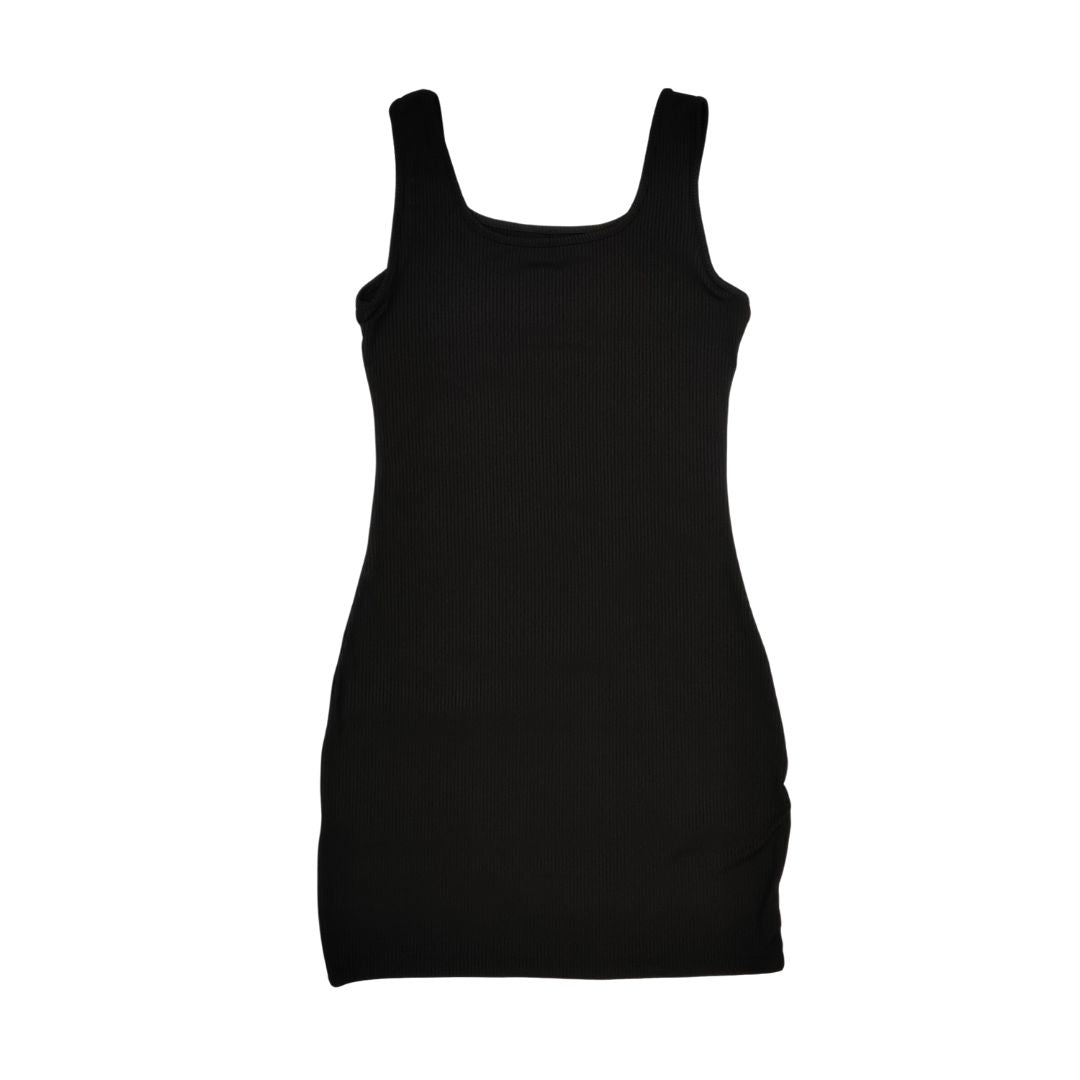 Black Solid Bodyfit Dress