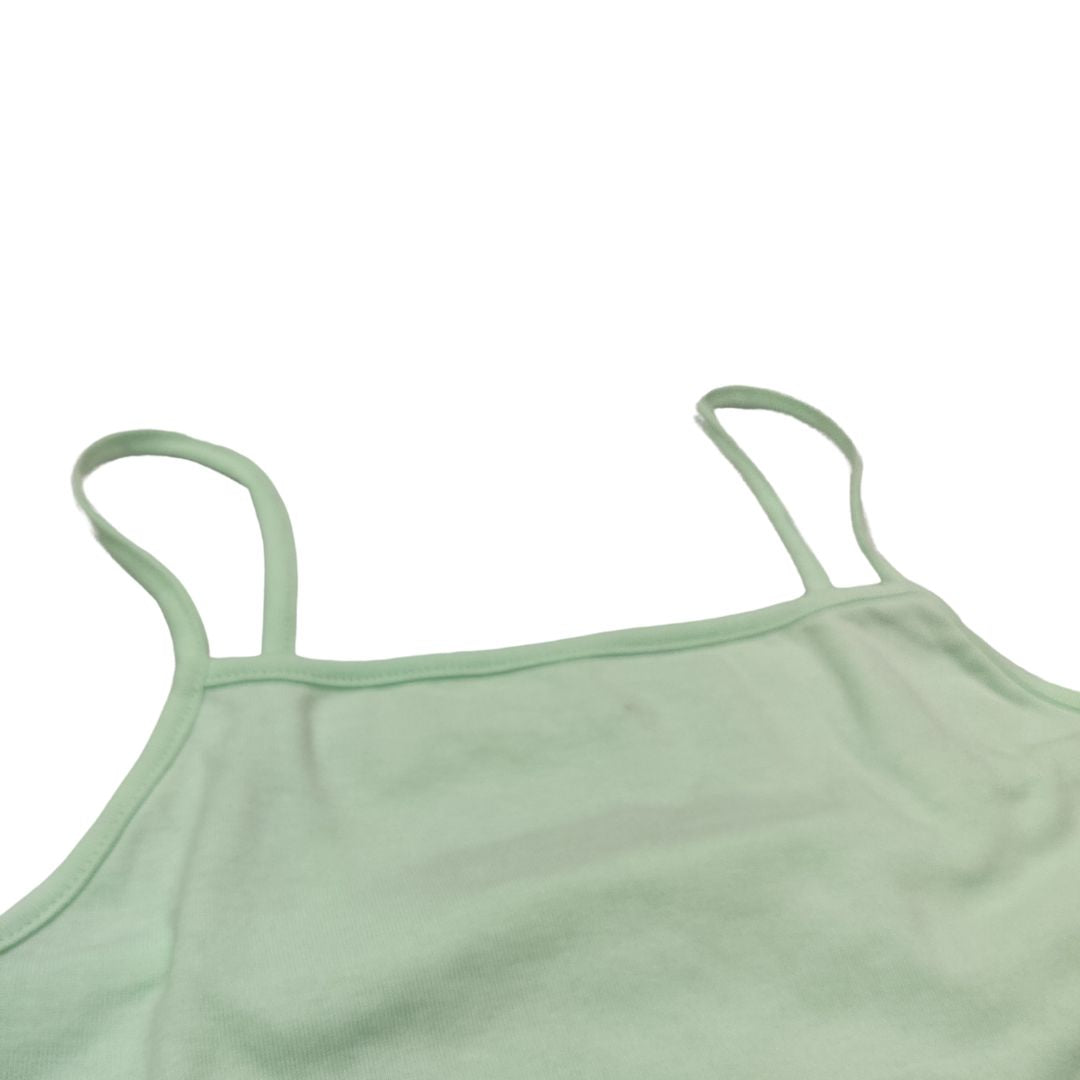 Light Green Fitted Crop Top