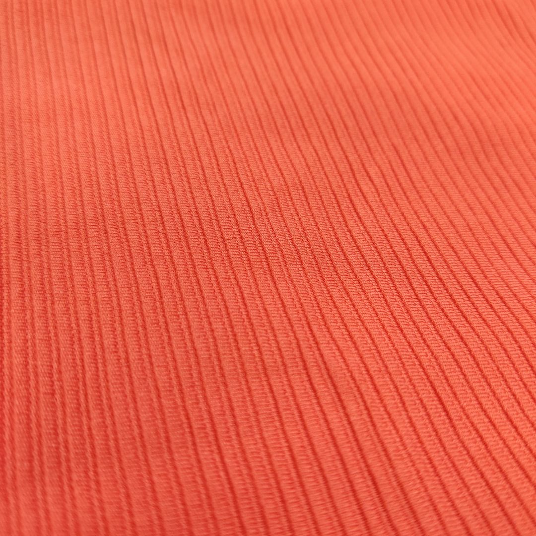Orange Fitted Crop Top