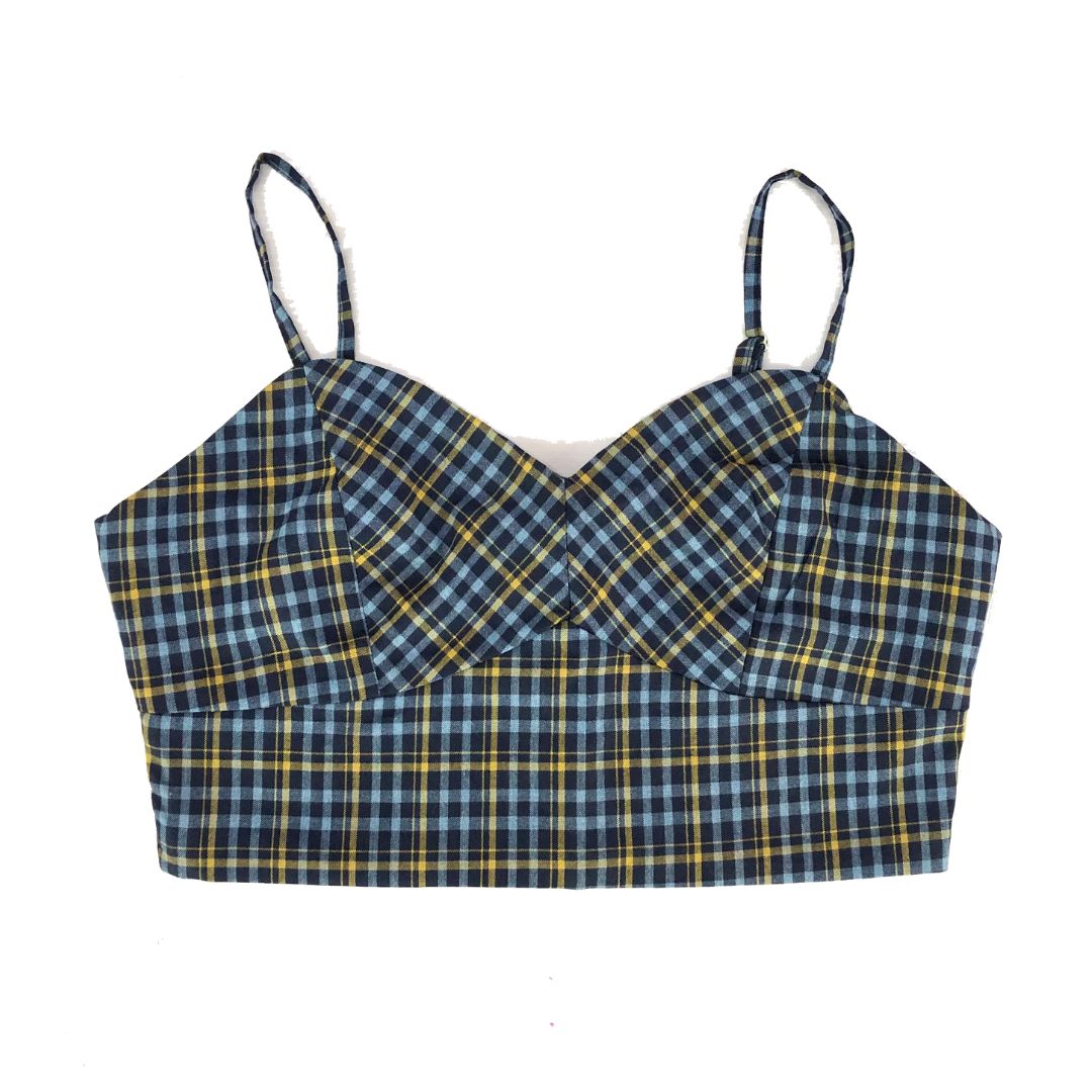 Checked Crop Top