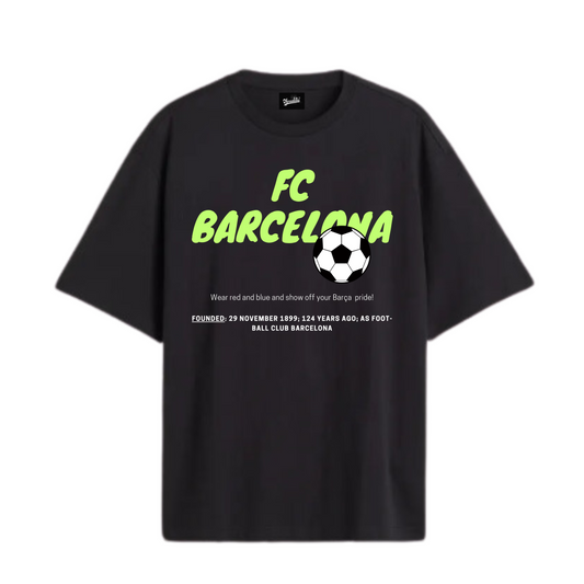 Barcelona Football Oversized Tshirt