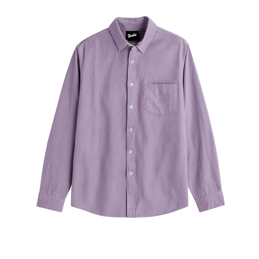 Lavender Regular Fit Solid Shirt