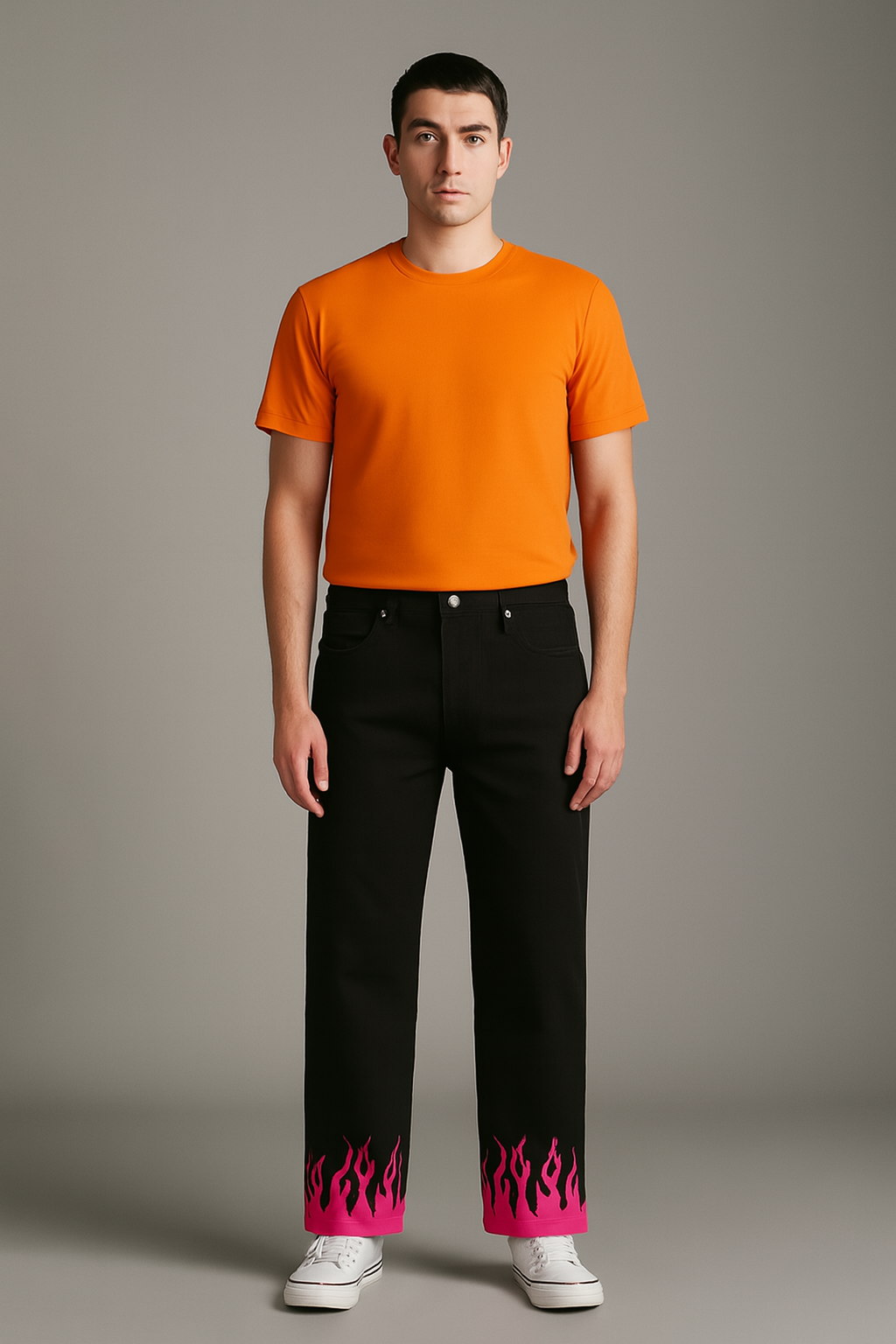 Black Baggy Fit Streetwear Jeans