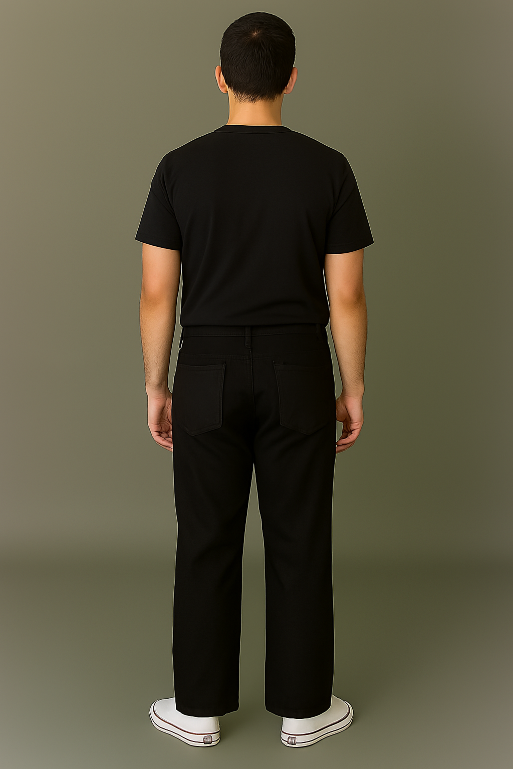 Black Baggy Fit Streetwear Jeans