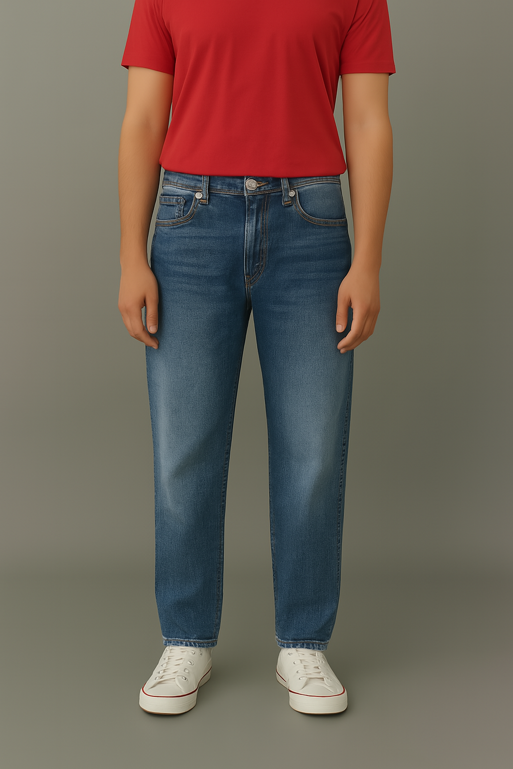 Dark Blue Regular Fit Jeans