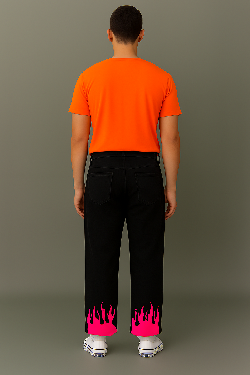 Black Baggy Fit Streetwear Jeans