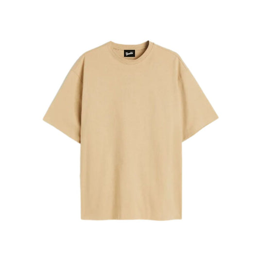 Solid Beige Oversized Tshirt