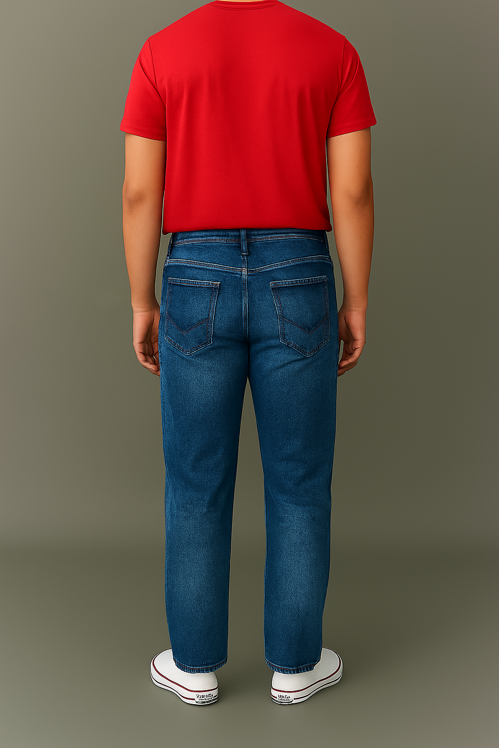 Dark Blue Regular Fit Jeans