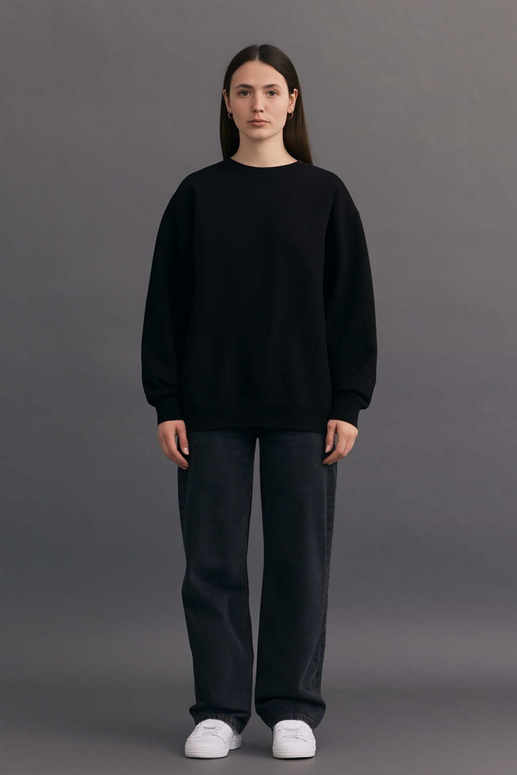 Armadillo Solid Oversized Sweatshirt