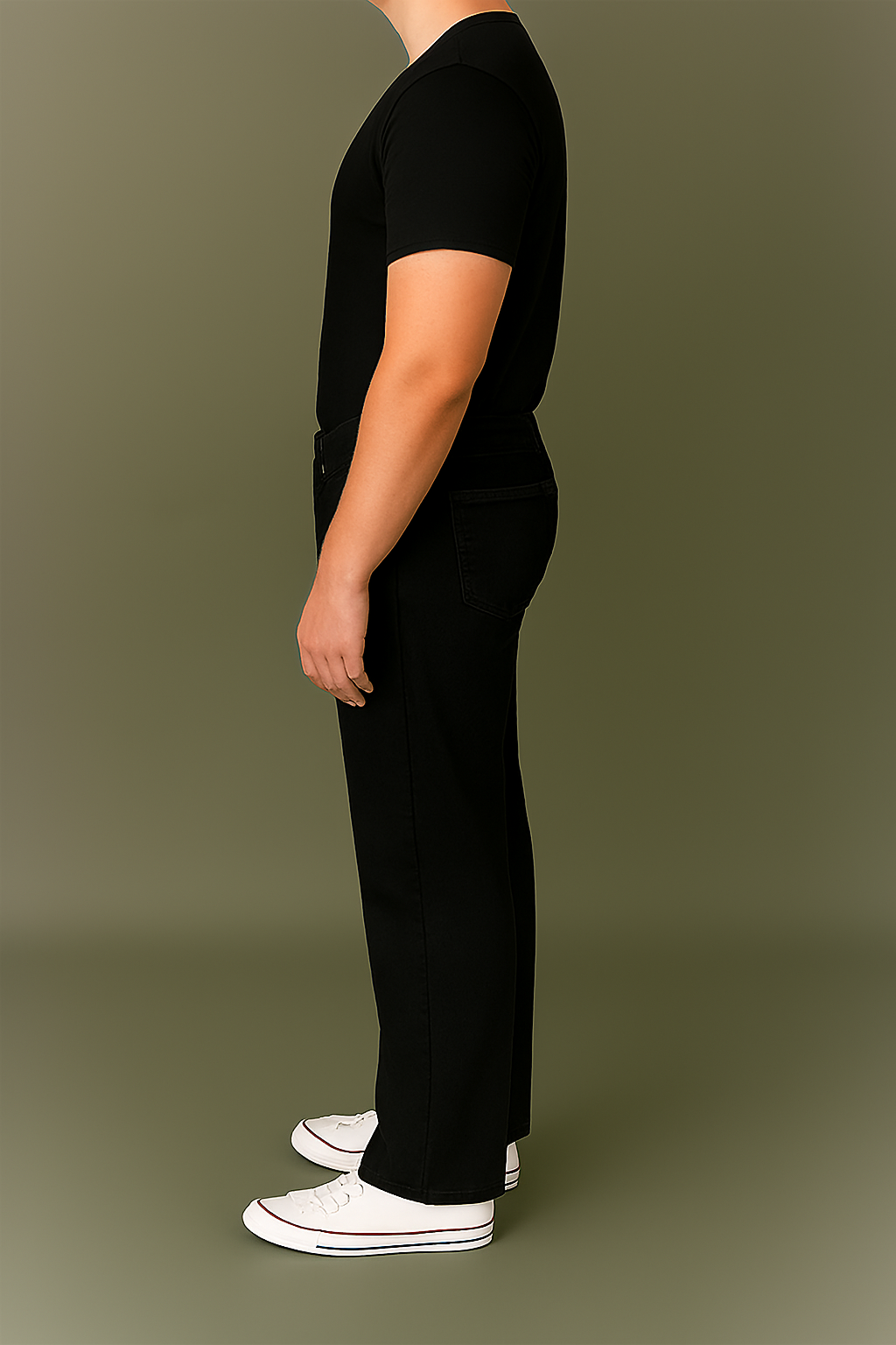 Black Baggy Fit Streetwear Jeans