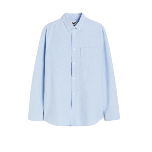 Light Blue Regular Fit Solid Shirt