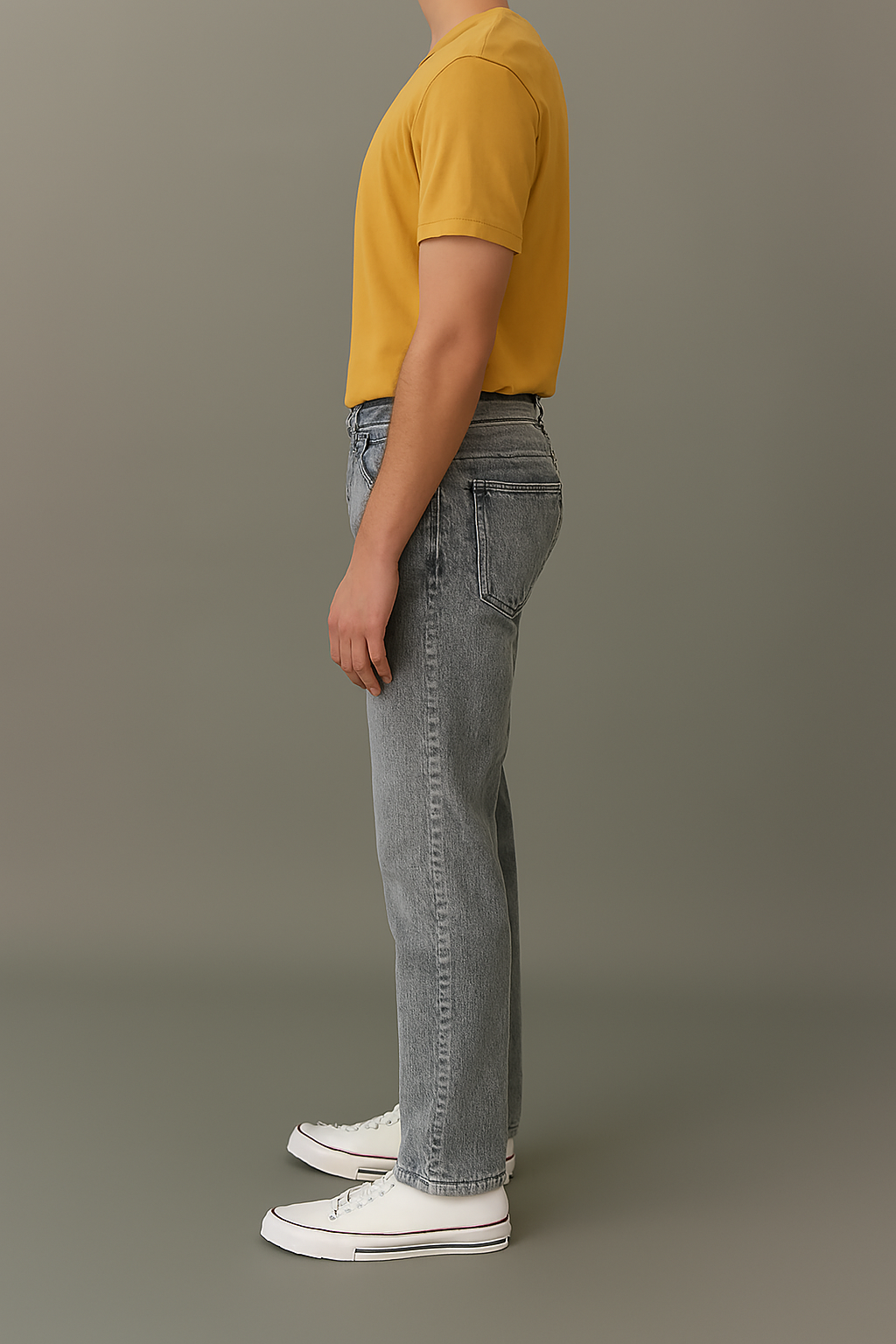 Grey Regular Fit Jeans