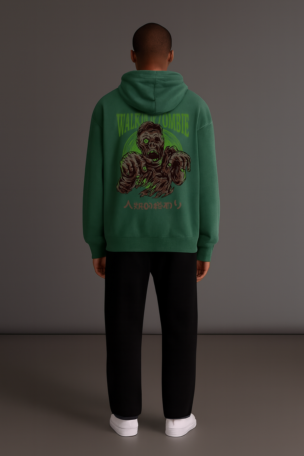 Walking Zombie Green Hoodie