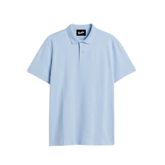 Solid Sky Blue Polo Tshirt