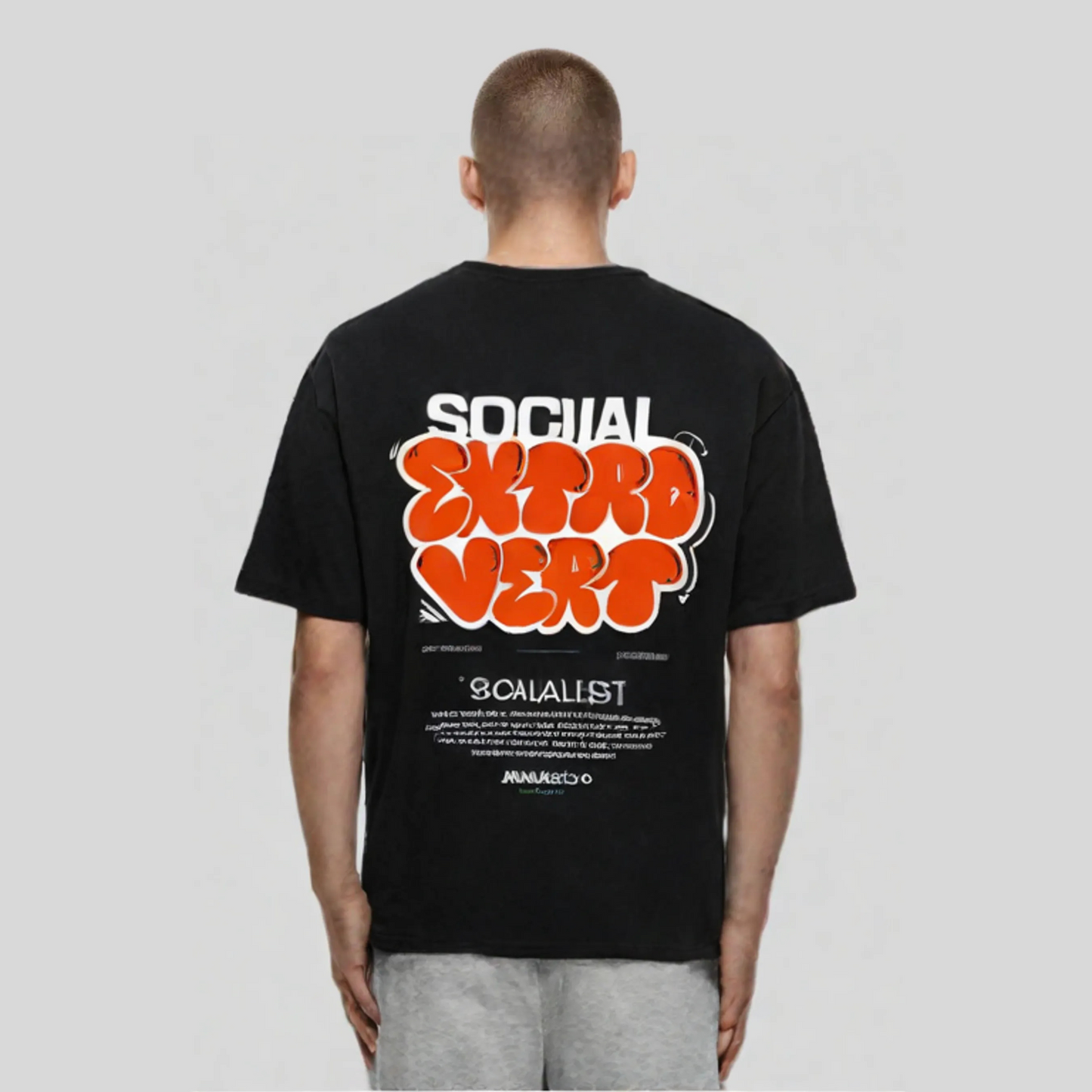 Social Extrovert Oversized tshirt