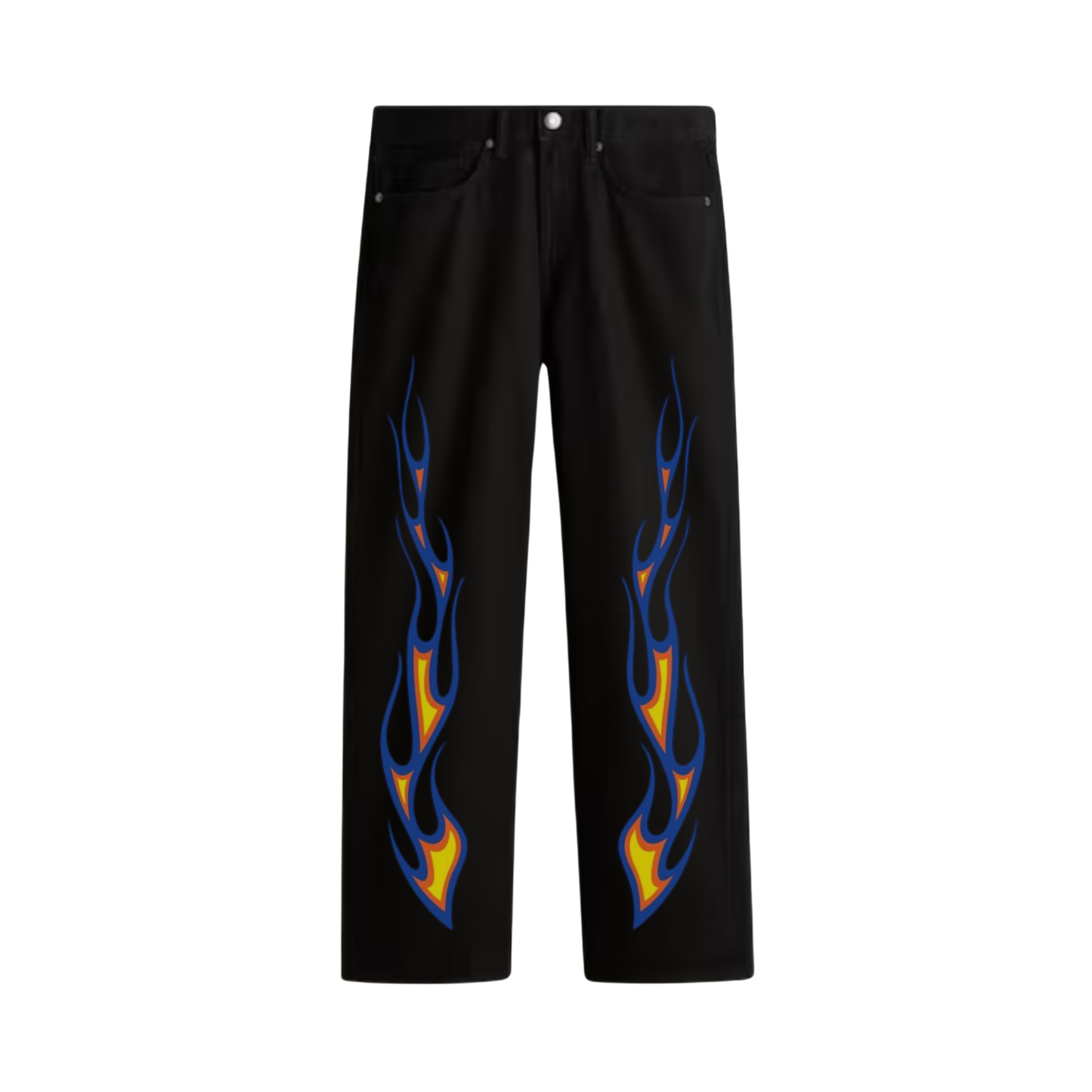 Black Baggy Fit Streetwear Jeans